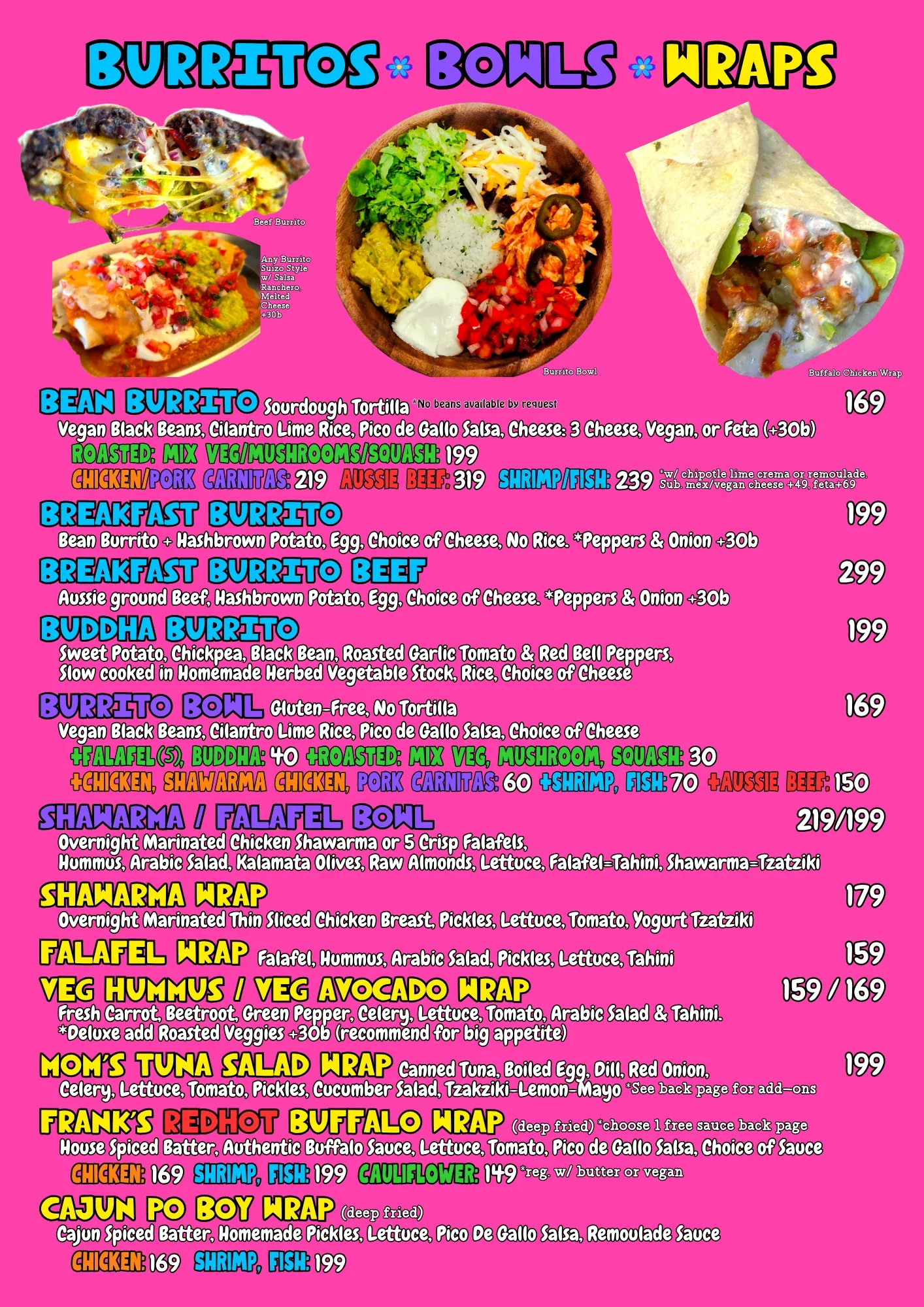 Tito's Tacos Koh Samui menu page 2