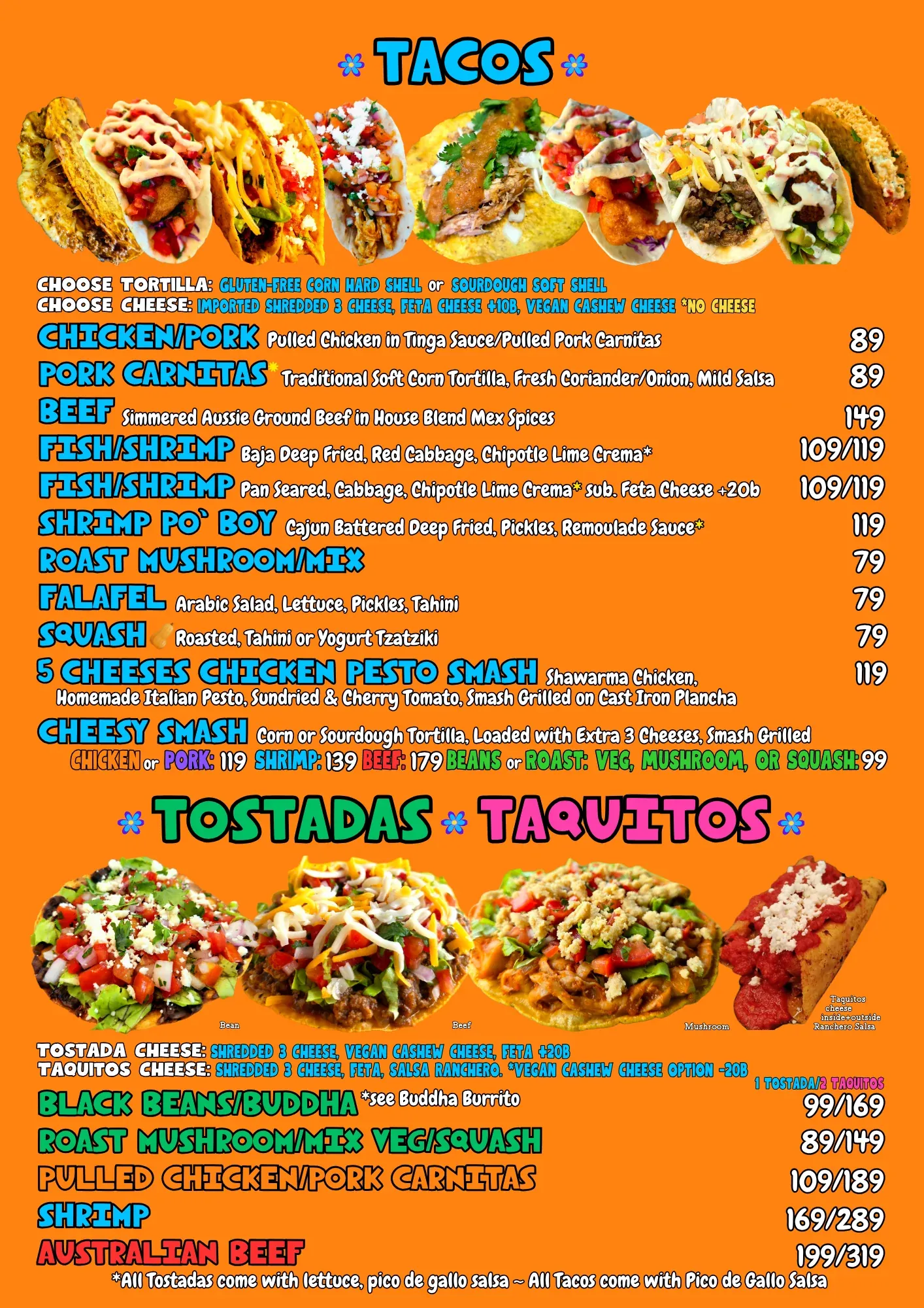 Tito's Tacos Koh Samui menu page 3